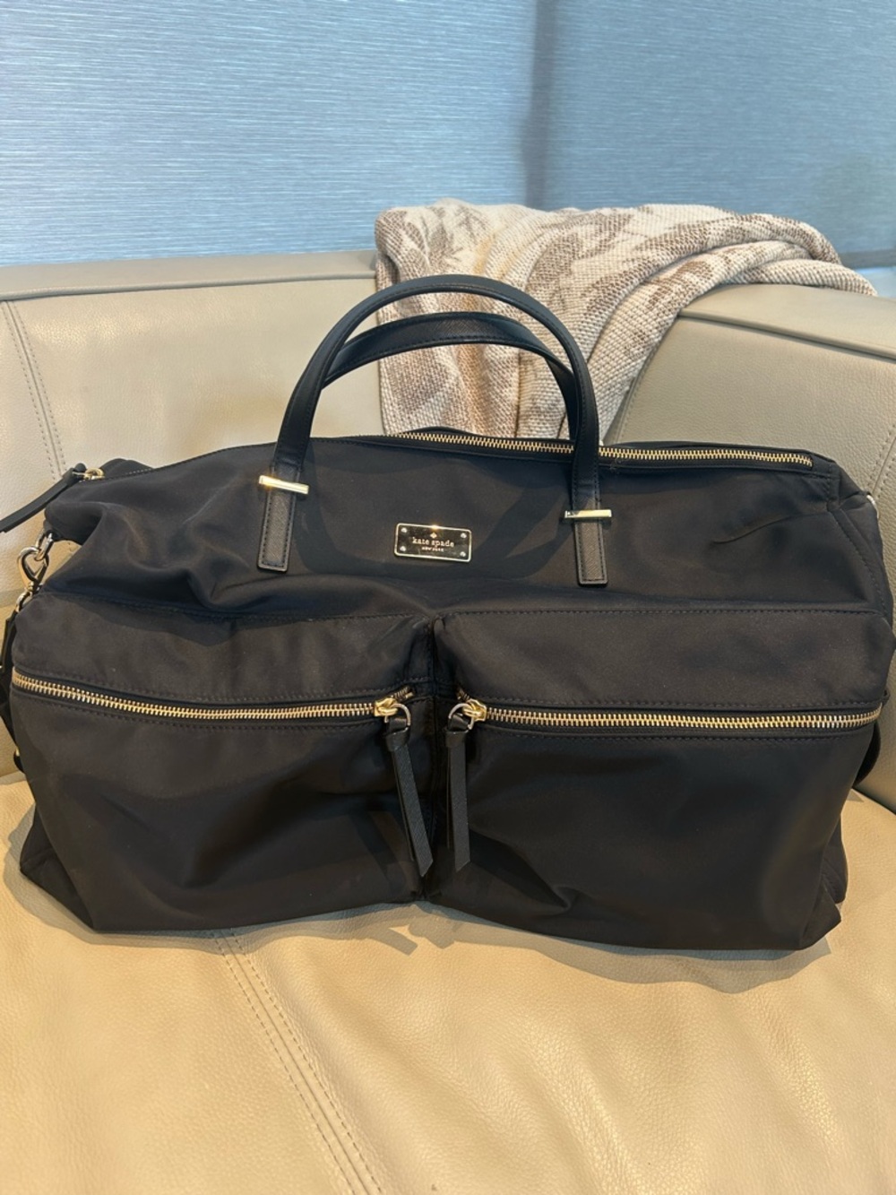 Kate Spade Overnight Travel Duffel (Black)